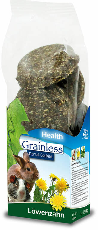Jr. Farm Grainless Health Dandelion Cookie Treat for Rodents 150g - Rabbit and Rodent Treats - 4024344204043 - 1