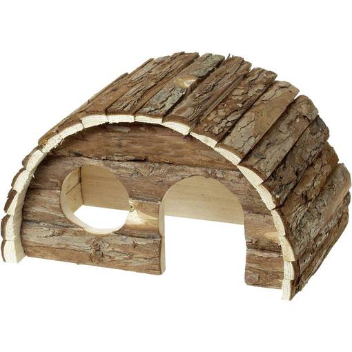 Curved Wooden Hamster House - Rabbit and Rodent Nest Boxes and Accessories - 4016598843703 - 2