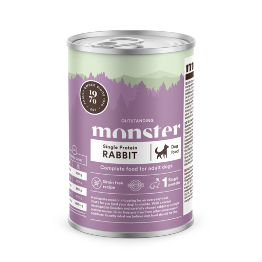 Monster Dog Rabbit 400g - Dog Wet Foods - 7350040126103 - 0