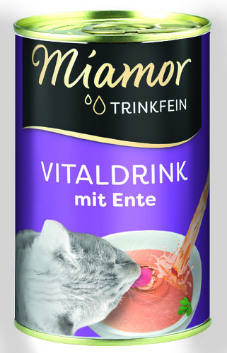 Miamor Trinkfein Vitaldryck Anka katt komplettfoder 135ml - Kattens godis - 4000158743633 - 1