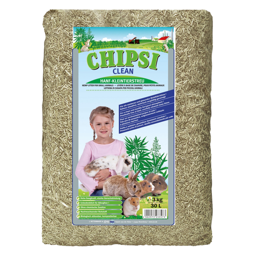 Chipsi Clean Hanfstreu 3kg 30 Liter - Streu- und Nistmaterial - 4002973233573 - 1