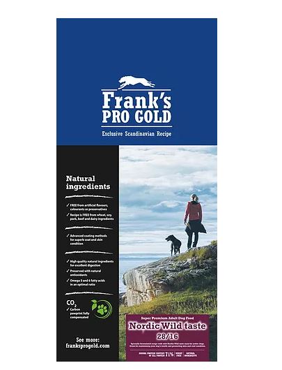 Frank’s Pro Gold Nordisk Vild Smak hundfoder - Franks Pro Gold hundfoder för vuxna - 6420140051863 - 1