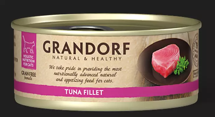 Grandorf C Tuna Fillet 70g - Våtmat i burk för katt - 5407007850273 - 1