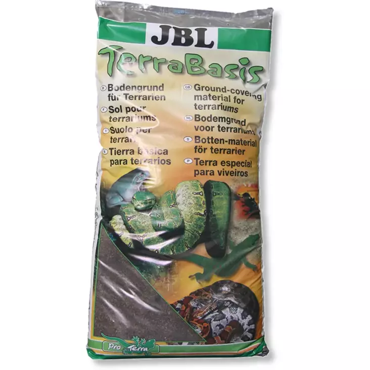 JBL Terrabasis 20 Liter für Regenwaldterrarium-Böden - Terrarium Einstreu und Substrat - 4014162710123 - 1