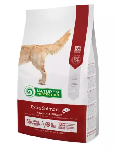 Natures Protection Extra Salmon 12kg - Natures Protection hundfoder - 4771317457523 - 1