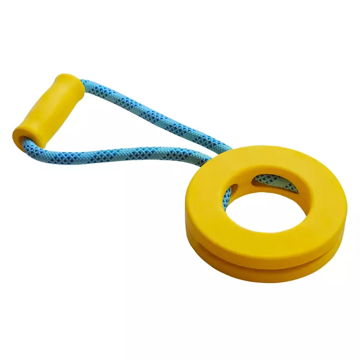 Nobby Gummilinje Ringlek med Rep Hundträningsleksak - Hundträningsleksaker - 4033766518133 - 1