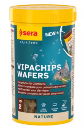 Sera Vipachips Wafers Bottom Tablet for Aquarium Fish - Dry Fish Food - 4001942545723 - 1