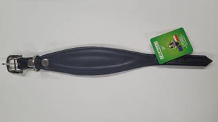 Schwarzer Windhund Lederhalsband - Hunde Lederhalsbänder - 5906365559304 - 2