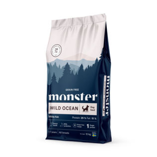 Monster Dog Grain-Free Wild Ocean 26.4 lb Dog Food - Monster Dry Dog Food - 7350040125014 - 1