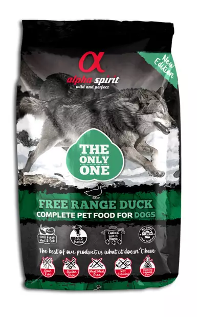 Alpha Spirit The Only One Free Range Duck (Duck, Chicken, Fish) Dog Food - Specialty Dry Foods - 8436586310264 - 1