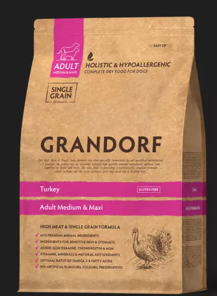 Grandorf D Turkey Adult all 10kg - Specialtorkad mat - 5407007851164 - 1