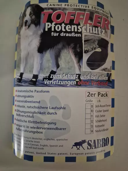 SABRO Outdoor Boot Size 8 (2 Pack) - Dog Boots - 1234 - 1