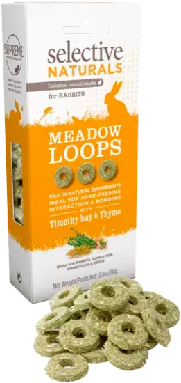 Supreme Selective Meadow Loops Treats 80g - Rabbit and Rodent Treats - 730582000104 - 1