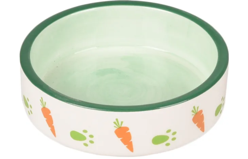 Flamingo Iggy Green Bowl 100ml - Rabbit and Rodent Bowls - 5400585087994 - 1