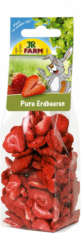 Jr. Farm Dried Strawberry Treat for Small Animals 20g - Rabbit and Rodent Treats - 4024344082214 - 1
