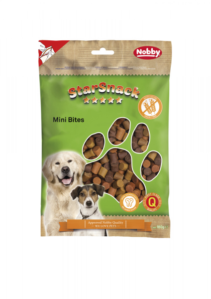 Nobby StarSnack Grain Free Mini Bites hundgodis 180g - Hundgodis - 4033766797934 - 1