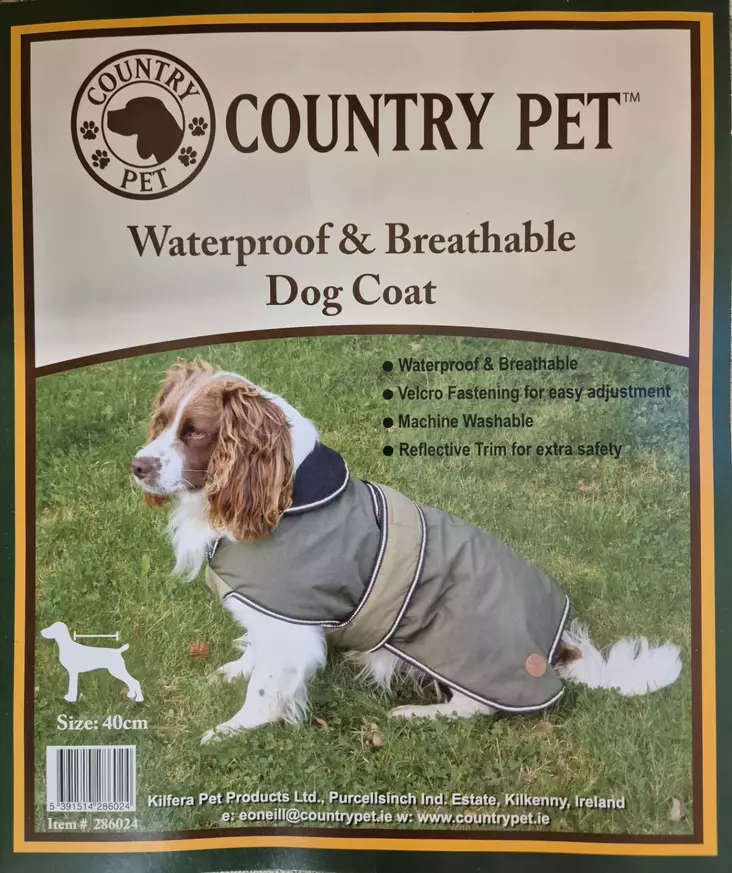 Country Pet Green Dog Coat - Dog Coats and Overalls - 5391514286024 - 1