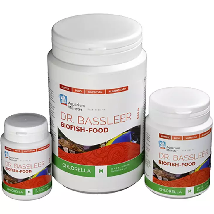Dr Bassleer Biofishfood Chlorella M - Fiskars torrfoder - 4005258002734 - 1