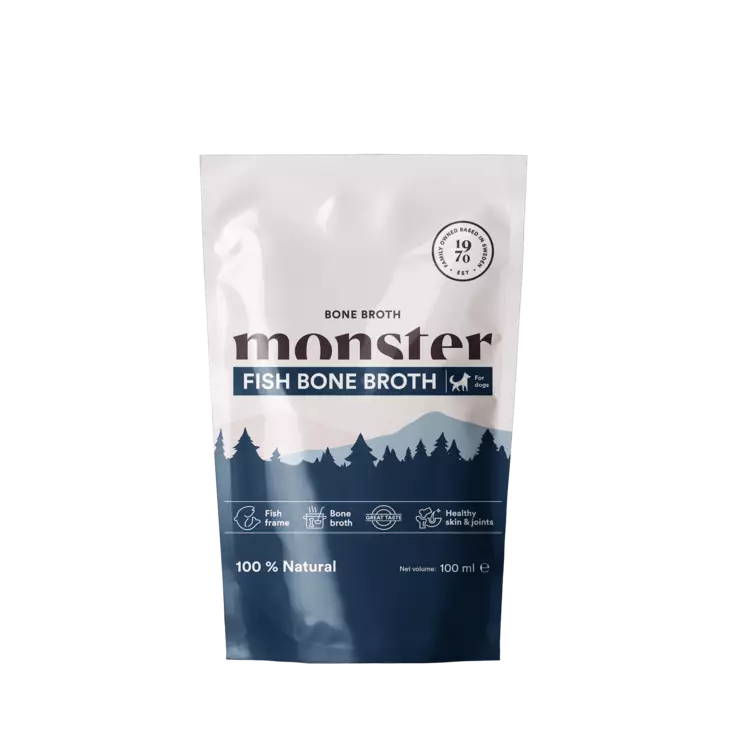 Monster Bone Broth Fish 100ml - Dog Treats - 7350040130544 - 1