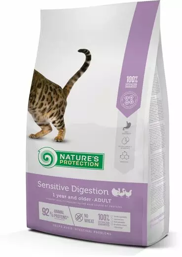 Natures Protection Cat Sensitive 7kg - Specialtorrfoder för katter - 4771317457684 - 1