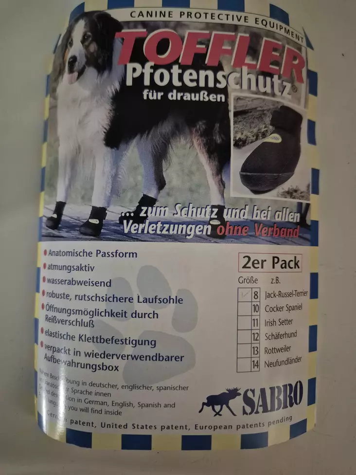 SABRO Outdoor Boot Size 8 (2 Pack) - Dog Boots - 1234 - 1