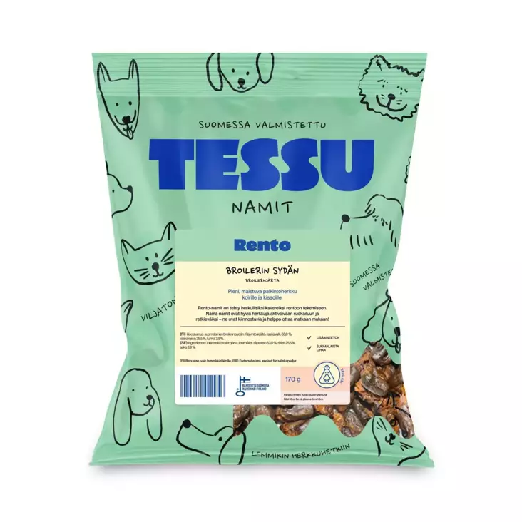 TESSU Dried Chicken Hearts Treat 170g - Dog Treats - 6420614792964 - 1