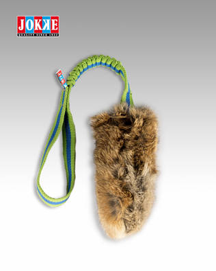 Jokke Kaninfleeceboj med elastiskt handtag och visselpipa - Hundträningsleksaker - 6417114741455 - 1