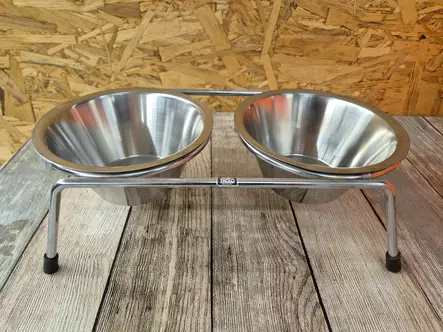 Tholo Denmark Dinner Set Metal Bowls with Stand for Dogs and Cats - Dog Metal Bowls - 292165 - 1