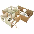 Jr Farm Cardboard Maze Activity for Small Animals, Rodents, and Rabbits - Rabbit and Rodent Toys and Enrichment - 4024344256295 - 1