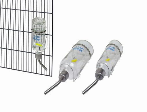 Nobby Fresh Water Glass Drinking Bottle - Rabbit and Rodent Water Bottles - 4033766252945 - 1