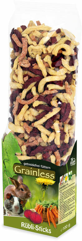 JR Farm Grainless Vegetable Sticks for Rodents 125g - Rabbit and Rodent Treats - 4024344127045 - 1