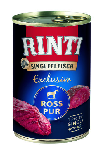 Rinti Singlefleisch Pur Pferd Hundefutter Nass 400g - Hundnassfutter - 4000158940445 - 1