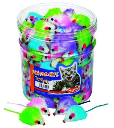 Plüschmaus Bunter Plüschmaus - Katzenspielzeug-Mäuse - 4033766719035 - 1