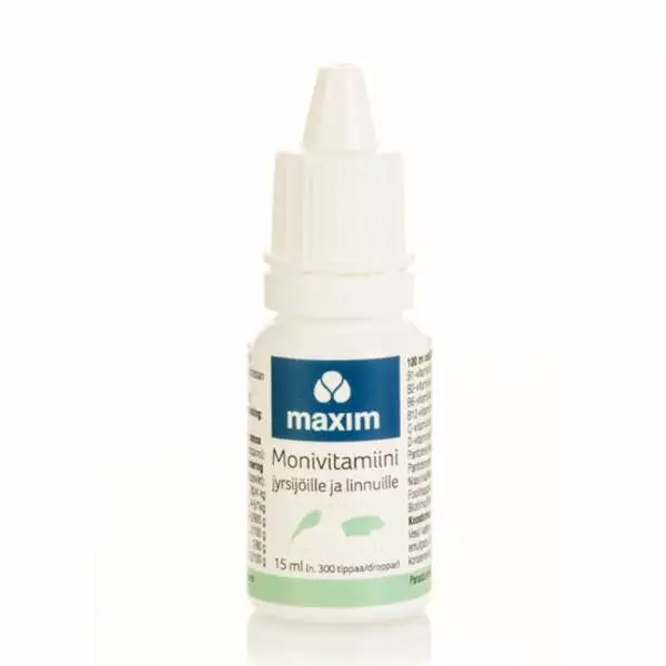 Maxim Multivitamin för Göranden och Fåglar - Kosttillskott för kaniner och smågnagare - 6416225010665 - 1