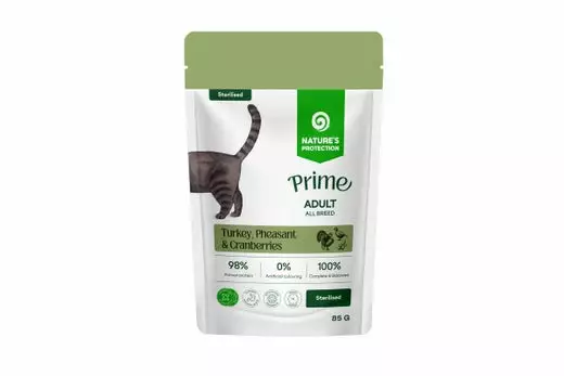 Natures Protection Prime Sterilised 85g - Våtfodertunnor - 4778006704685 - 1