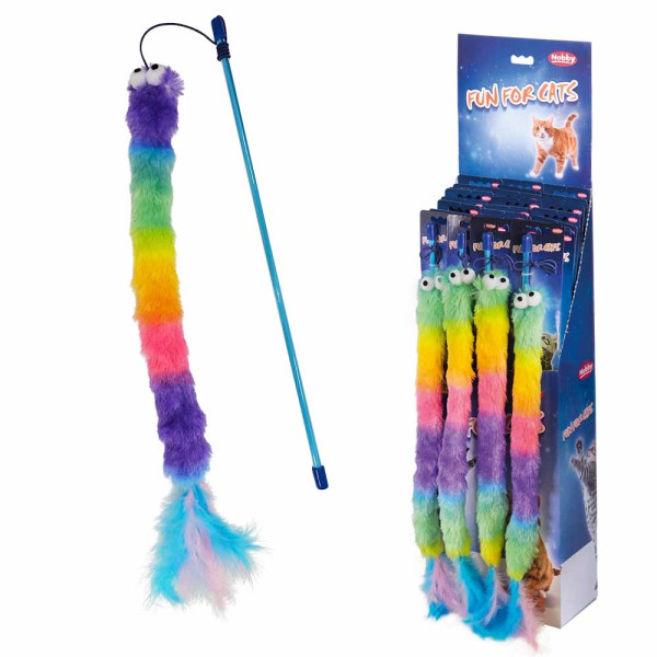 Nobby rasslande pälsorm leksak för katt - Kattens leksaker och pinnar - 4033766530845 - 1