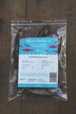 Eväkäs Torkad Mört hund och kattgodis 50g - Hundgodis - 6418142002006 - 2