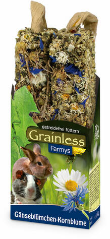 Jr. Farm Grainless Farmys Treat Stick Chamomile & Cornflower for Rodents 140g - Rabbit and Rodent Treats - 4024344081576 - 1