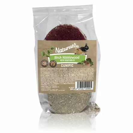 Cunipic Birch Nibblewood with Vegetables - Rabbit and Rodent Treats - 8437021991116 - 2