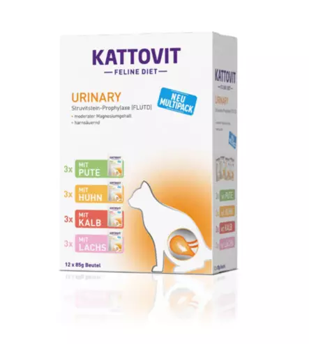 Kattovit Urinary Multipack 12x85g - Spezialnassfutter für Katzen - 4000158772626 - 1