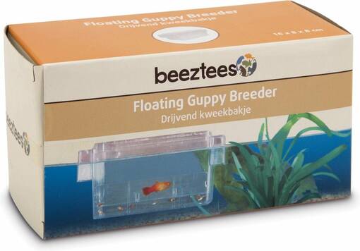 BeezTees Floating Guppy Breeder S 6.3x3.1x3.1 inches - Aquarium Care Supplies - 8712695006466 - 1