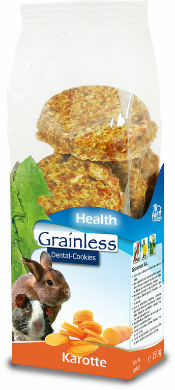 Jr. Farm Grainless Health Carrot Cookies for Rodents 150g - Rabbit and Rodent Treats - 4024344204036 - 1