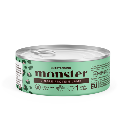 Monster Cat Single Protein Lamb 100g Wet Food for Cats - Wet Cat Food Cans - 7350040126226 - 0