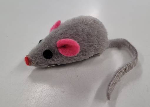 Rasslande Kortpälsad Mus Grå kattleksak - Kattens leksmus - 4016598464946 - 1