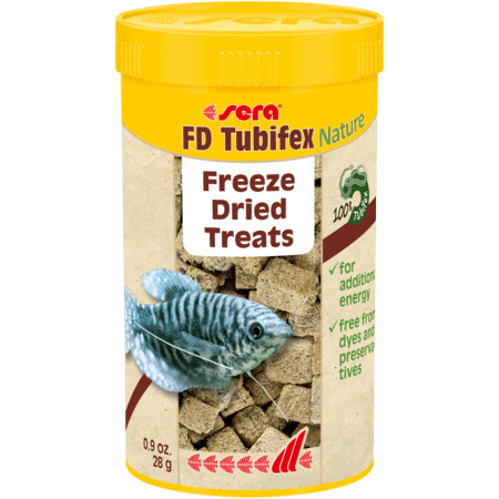 Sera FD Tubifex Smaskiga Godbitar för Akvariefiskar - Fiskars torrfoder - 4001942013406 - 2