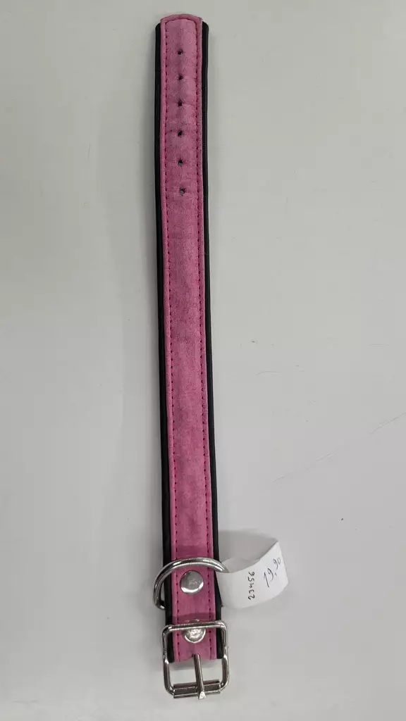 Lederhalsband Hundehalsband Pinküberzug - Hunde Lederhalsbänder - 23456 - 1