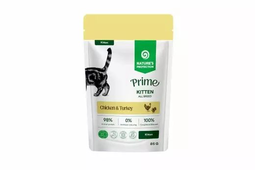 Natures Protection Prime Kitten 85g - Nassfutterbeutel - 4771317479136 - 1