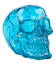 Penn-Plax Crystal Skull Blue Aquarium Decor - Aquarium Decorations - 030172099007 - 1