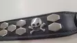 Lederhalsband Hundehalsband mit Totenkopf-Verzierung - Hunde Lederhalsbänder - 7340009038257 - 3