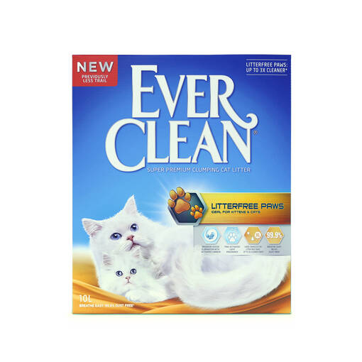 Ever Clean Litterfree Pfoten 10 L - Katzenstreu - 5060412214117 - 0